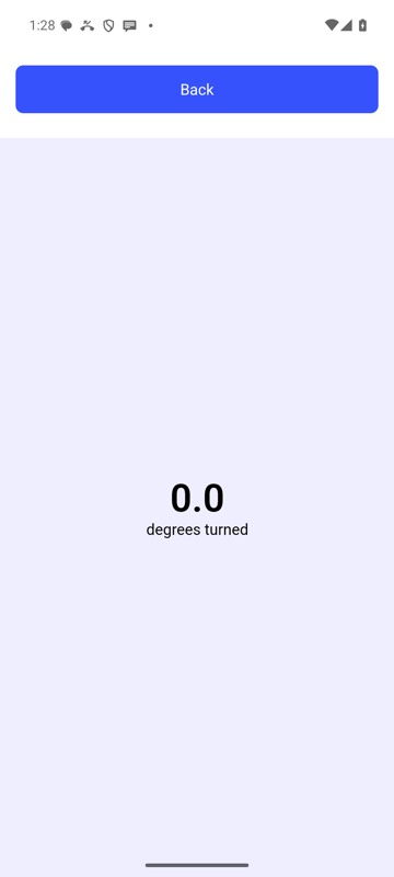 Before: mobium rotate 90 on an Android 15 emulator