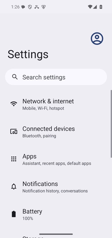 mobium screen small-phone on an Android 15 emulator