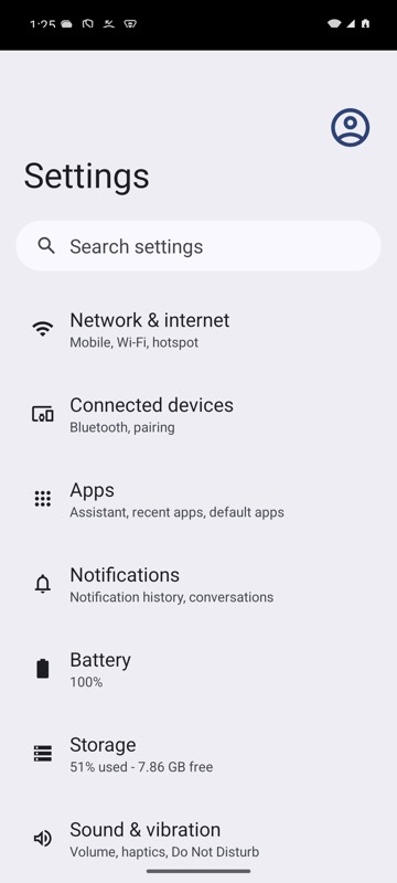 Before: mobium swipe up on an Android 15 emulator