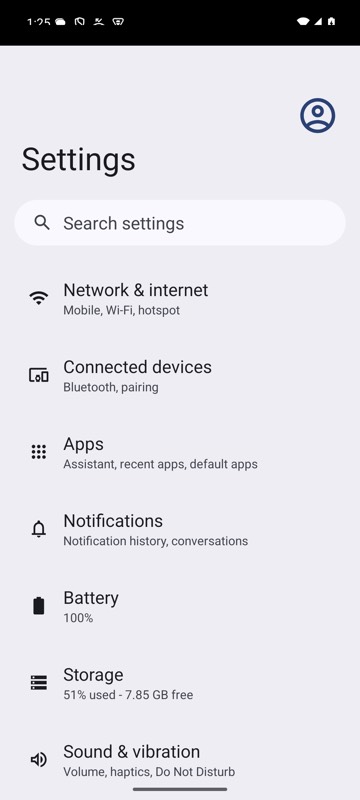 mobium text on an Android 15 emulator